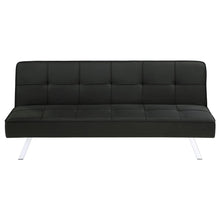 Load image into Gallery viewer, Coaster Joel Upholstered Tufted Convertible Sofa Bed Black
