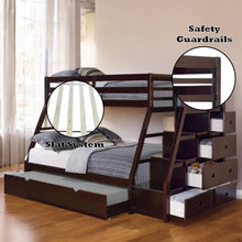 Load image into Gallery viewer, Acme Jason Twin/Full Bunk Bed W/Trundle &amp; Storage