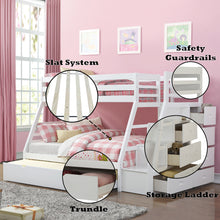 Load image into Gallery viewer, Acme Jason Twin/Full Bunk Bed W/Trundle &amp; Storage