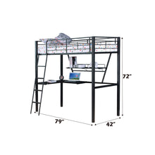 Load image into Gallery viewer, Acme Senon Twin Loft Bed W/Desk