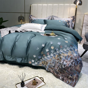Light Luxury Style Home Textile Four-piece Cotton Fashion Bedding