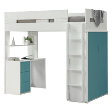 Load image into Gallery viewer, Acme Nerice Twin Loft Bed W/Desk &amp; Wardrobe