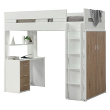 Load image into Gallery viewer, Acme Nerice Twin Loft Bed W/Desk &amp; Wardrobe