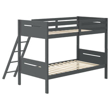 Load image into Gallery viewer, Coaster Littleton Wood Twin Over Twin Bunk Bed Grey