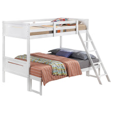 Load image into Gallery viewer, Coaster Littleton Wood Twin Over Full Bunk Bed White