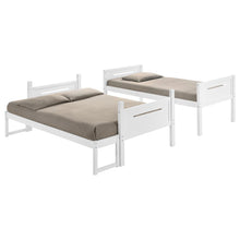 Load image into Gallery viewer, Coaster Littleton Wood Twin Over Full Bunk Bed White