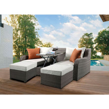 Load image into Gallery viewer, Acme Salena Patio Sofa W/2 Pillows &amp; 2 Ottomans
