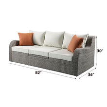 Load image into Gallery viewer, Acme Salena Patio Sofa W/2 Pillows &amp; 2 Ottomans
