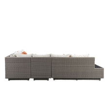 Load image into Gallery viewer, Acme Salena Patio Sectional Sofa W/4 Pillows &amp; Coffee Table