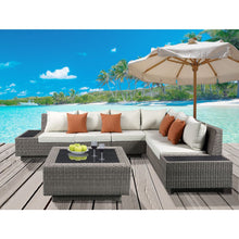 Load image into Gallery viewer, Acme Salena Patio Sectional Sofa W/4 Pillows &amp; Coffee Table