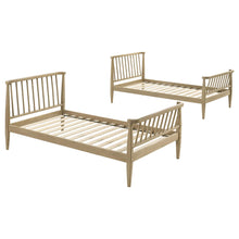Load image into Gallery viewer, Coaster Abram Windsor Twin Over Twin Wood Bunk Bed with Ladder Almond