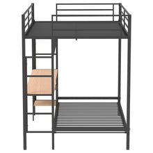 Load image into Gallery viewer, Coaster Bettoni Full-Over-Twin Workstation Bunk Bed Matte Black