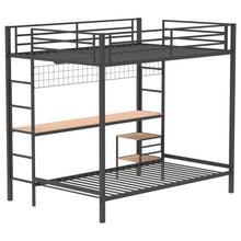 Load image into Gallery viewer, Coaster Bettoni Full-Over-Twin Workstation Bunk Bed Matte Black