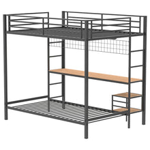 Load image into Gallery viewer, Coaster Bettoni Full-Over-Twin Workstation Bunk Bed Matte Black