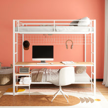 Load image into Gallery viewer, Coaster Bettoni Full-Over-Twin Workstation Bunk Bed Matte White