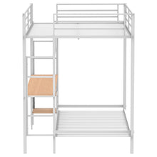 Load image into Gallery viewer, Coaster Bettoni Full-Over-Twin Workstation Bunk Bed Matte White