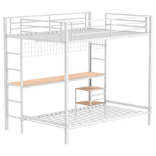 Load image into Gallery viewer, Coaster Bettoni Full-Over-Twin Workstation Bunk Bed Matte White