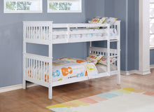 Load image into Gallery viewer, Coaster Chapman Wood Twin Over Twin Bunk Bed White