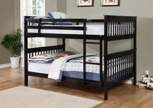Load image into Gallery viewer, Coaster Chapman Wood Full Over Full Bunk Bed Black
