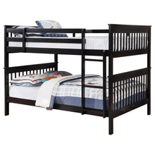 Load image into Gallery viewer, Coaster Chapman Wood Full Over Full Bunk Bed Black