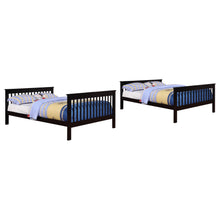 Load image into Gallery viewer, Coaster Chapman Wood Full Over Full Bunk Bed Black