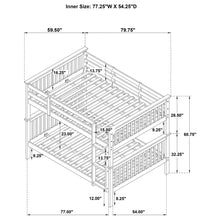 Load image into Gallery viewer, Coaster Chapman Wood Full Over Full Bunk Bed Black