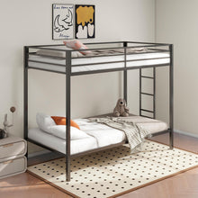 Load image into Gallery viewer, Coaster Alevera Twin-Over-Twin Steel Bunk Bed with Ladder Matte Black