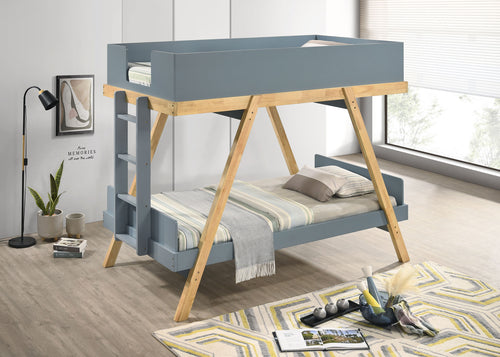 COASTER TWIN/TWIN BUNK BED WITH MATTRESS