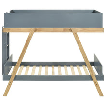 Load image into Gallery viewer, Coaster Frankie Wood Twin Over Twin Bunk Bed Blue and Natural