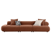 Load image into Gallery viewer, Coaster Byrne 143-inch Chenille Modular Bumper Sectional Sofa Rust