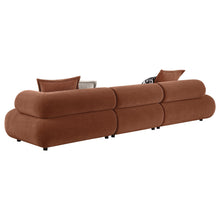Load image into Gallery viewer, Coaster Byrne 143-inch Chenille Modular Bumper Sectional Sofa Rust