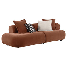 Load image into Gallery viewer, Coaster Byrne 105-inch Chenille Modular Bumper Sectional Sofa Rust