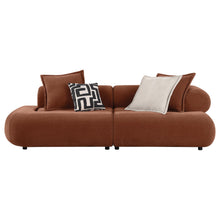 Load image into Gallery viewer, Coaster Byrne 105-inch Chenille Modular Bumper Sectional Sofa Rust