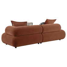 Load image into Gallery viewer, Coaster Byrne 105-inch Chenille Modular Bumper Sectional Sofa Rust