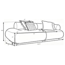 Load image into Gallery viewer, Coaster Byrne 105-inch Chenille Modular Bumper Sectional Sofa Rust