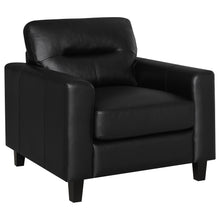 Load image into Gallery viewer, Coaster Scotland 3-piece Faux Leather Upholstered Sofa Set Black