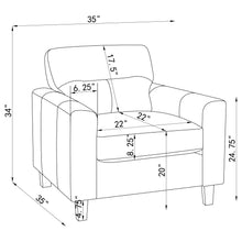 Load image into Gallery viewer, Coaster Scotland 3-piece Faux Leather Upholstered Sofa Set Black
