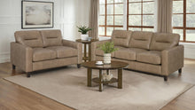 Load image into Gallery viewer, Coaster Scotland 2-piece Faux Leather Upholstered Sofa Set Brown