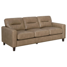 Load image into Gallery viewer, Coaster Scotland 2-piece Faux Leather Upholstered Sofa Set Brown