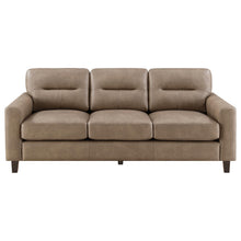 Load image into Gallery viewer, Coaster Scotland 2-piece Faux Leather Upholstered Sofa Set Brown