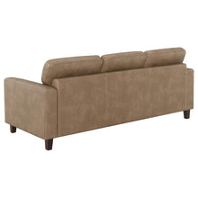 Load image into Gallery viewer, Coaster Scotland 2-piece Faux Leather Upholstered Sofa Set Brown