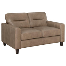 Load image into Gallery viewer, Coaster Scotland 2-piece Faux Leather Upholstered Sofa Set Brown