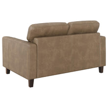 Load image into Gallery viewer, Coaster Scotland 2-piece Faux Leather Upholstered Sofa Set Brown