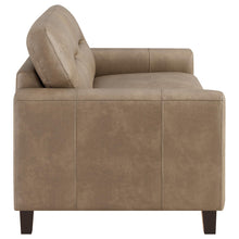 Load image into Gallery viewer, Coaster Scotland 2-piece Faux Leather Upholstered Sofa Set Brown