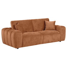 Load image into Gallery viewer, Coaster Burnett 3-piece Chenille Upholstered Sofa Set Burnt Orange