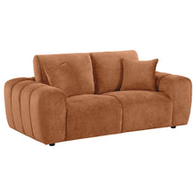 Load image into Gallery viewer, Coaster Burnett 3-piece Chenille Upholstered Sofa Set Burnt Orange