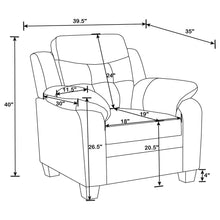 Load image into Gallery viewer, Coaster Finley Upholstered Padded Arm Tufted Accent Chair Black