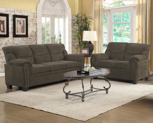 Coaster Clementine Pillow Top Arm Living Room Set (2 PC)