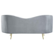 Load image into Gallery viewer, Coaster Sophia 3-piece Upholstered Channel Tufted Sofa Set Grey