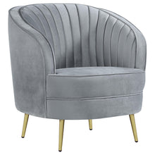 Load image into Gallery viewer, Coaster Sophia 3-piece Upholstered Channel Tufted Sofa Set Grey